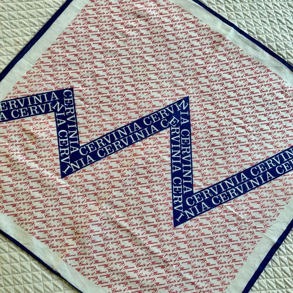 CERVINIA, vintage cotton bandanna. Unisex - Picture 1 of 9